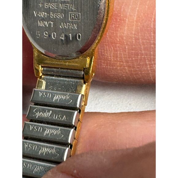 Pulsar Watch Womens Stainless Gold Steel Stretch Water Resist Luminescent Quartz - Picture 5 of 5